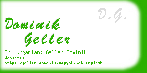 dominik geller business card